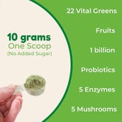 3 - Rooted Active Naturals Super Greens Flavour Mint,  250 g 