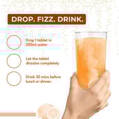 5 - HealthKart HK Vitals ACV 750 mg Effervescent,  15 tablet(s)  Orange 