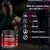 4 - Nakpro Creatine Monohydrate,  Blueberry  0.55 lb 