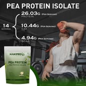 4 - Nakpro Pea Protein Isolate,  1.1 lb  Vanilla 