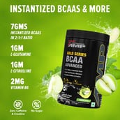 2 - GNC AMP Gold Series BCAA Advanced,  0.88 lb  30 Servings  Green Apple 