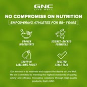 6 - GNC AMP Gold Series BCAA Advanced,  0.88 lb  30 Servings  Green Apple 