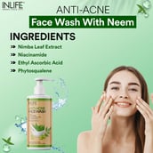 3 - INLIFE Face Wash, 200 ml Neem