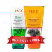 1 - VLCC Neem Face Wash + Anti Tan Skin Lightening Face Wash,  150 ml  Skin Defense 
