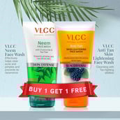 2 - VLCC Neem Face Wash + Anti Tan Skin Lightening Face Wash,  150 ml  Skin Defense 