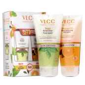 3 - VLCC Tulsi Acne Clear Face Wash + Orange Oil Pore Cleansing Face Wash, 150 ml Buy 1 Get 1 Free
