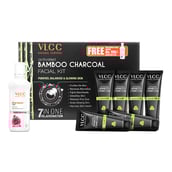 1 - VLCC Activated Bamboo Charcoal Facial Kit,  300 g  for Purified & Glowing Skin 