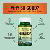 3 - Morpheme Remedies Moringa 500mg,  60 veggie capsule(s) 