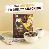 4 - MuscleBlaze High Protein Oats OP,  1 kg  Dark Chocolate 