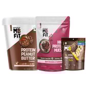 MuscleBlaze High Protein Muesli 1 kg & Peanut Butter 1 Kg & Oats 100 g Combo