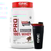1 - GNC Pro Performance 100% Whey Protein & Steel Shaker 700 ml Combo,  2 lb  Chocolate Supreme 