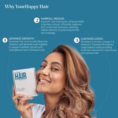 4 - YourHappyLife Hair, 30 veggie capsule(s) Unflavoured