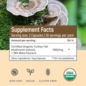 4 - Rooted Active Naturals Turkey Tail Organic Mushroom Extract,  60 veggie capsule(s) 