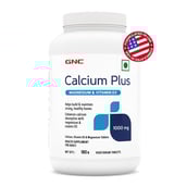 GNC Calcium Plus with Magnesium and Vitamin D3 (1000mg),  180 tablet(s)  Unflavoured 