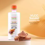 2 - VLCC Sandal Cleansing Milk,  500 ml  Normal to Dry Skin 