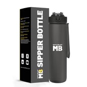 2 - MuscleBlaze Sipper Bottle, Jet Black 1 L