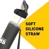 6 - MuscleBlaze Sipper Bottle, Jet Black 1 L