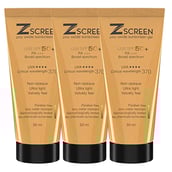 1 - Zscreen Zinc Oxide Sunscreen Gel,  50 ml  SPF 50 UVA/UVB PA+++ (Pack of 3) 