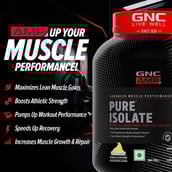 4 - GNC AMP Pure Isolate Powder,  4 lb  Vanilla Custard 