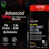 3 - GNC Amp Gold Series 100% Whey Protein Advanced,  2 lb  Double Rich Chocolate 