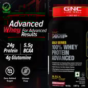 3 - GNC Amp Gold Series 100% Whey Protein Advanced,  2 lb  Delicious Strawberry 
