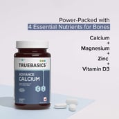 5 - TrueBasics Advance Calcium Vitamin D3 & K2MK7,  90 tablet(s)  Unflavoured 