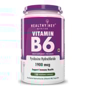 1 - HealthyHey Nutrition Vitamin B6,  Unflavoured  120 veggie capsule(s) 