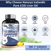 5 - Naturyz Icelandic Pure Cod Liver Oil,  200 softgels 