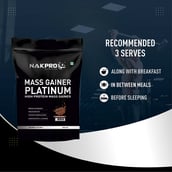 5 - Nakpro Mass Gainer Platinum High Protein Mass Gainer,  2.2 lb  Chocolate 