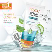 2 - VLCC Hydra Nourish Serum Face Wash,  100 ml  with Hyaluronic Acid Serum & Aloe Vera 