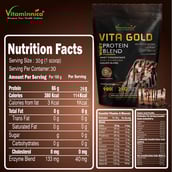 6 - Vitaminnica Vita Gold Whey Protein Blend,  1.98 lb  Irish Cream Chocolate 
