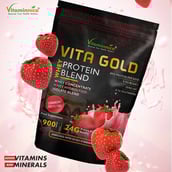 3 - Vitaminnica Vita Gold Whey Protein Blend,  1.98 lb  Strawberry Cheese Cake 