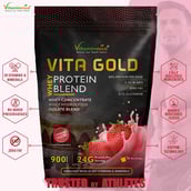 8 - Vitaminnica Vita Gold Whey Protein Blend,  1.98 lb  Strawberry Cheese Cake 