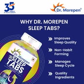 7 - Dr. Morepen Sleep Tabs,  60 tablet(s)  Unflavoured (Pack of 2) 