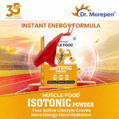 2 - Dr. Morepen Muscle Food Isotonic Powder, 2.2 lb Mango
