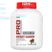 2 - GNC Pro Performance Weight Gainer & White Plastic Shaker 750ml Combo,  6.6 lb  Double Chocolate 