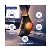 2 - Tata 1mg Ankle Binder, Black Medium