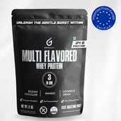 1 - Gentle Beast Multi Flavored Whey Protein,  4.4 lb  Belgian Chocolate, Mango and Cookies & Cream 
