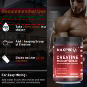 5 - Nakpro Creatine Monohydrate,  Unflavoured (Jar)  0.22 lb 