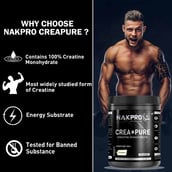 6 - Nakpro Crea+Pure Creatine Monohydrate,  Unflavoured  0.22 lb 