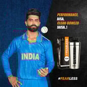 1 - AS-IT-IS Nutrition ATOM Fearless Steel Protein Shaker,  Silver  750 ml 