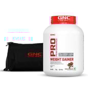 1 - GNC Pro Performance Weight Gainer & Gym Bag Combo,  6.6 lb  Double Chocolate 