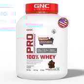 2 - GNC Pro Performance 100% Whey Protein & Gym Bag Combo,  4 lb  Chocolate Fudge 