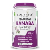1 - HealthyHey Nutrition Natural Banaba Leaf Extract, 60 veggie capsule(s)