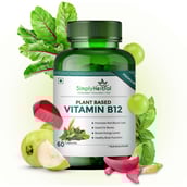 3 - Simply Herbal Plant Based Vitamin B12,  60 capsules  Unflavoured (Pack of 2) 