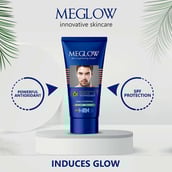 6 - Meglow Skin Brightening Face Cream for Men,  50 g  for All Skin Types (Pack of 2) 