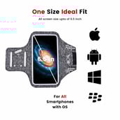 5 - SLOVIC Adjustable Cell Phone Armband,  Grey 