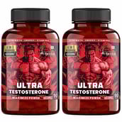 1 - Humming Herbs Ultra Testosterone Booster,  90 capsules  Unflavoured (Pack of 2) 