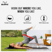 5 - SLOVIC Mini Loop Resistance Bands,  Yellow Red Black  Medium Heavy X-Heavy 