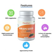 3 - MediZen Grapeseed Extract 400mg,  60 capsules 